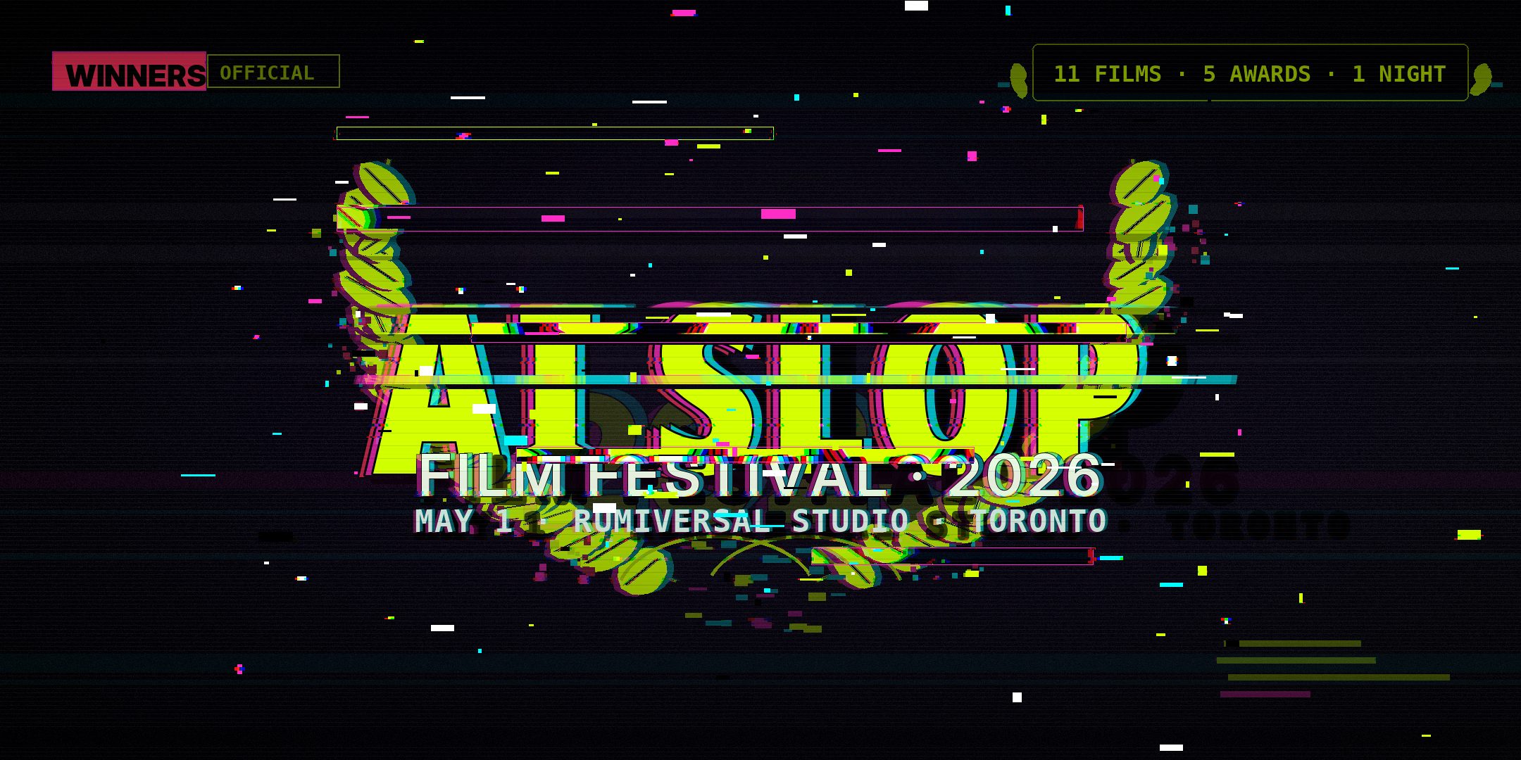 AI Slop Film Festival 2026 — May 8, Rumiversal Studio, Toronto